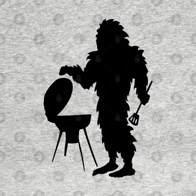 Bigfoot Silhouette Camping Outdoor by Tesszero